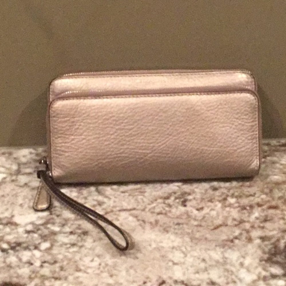 Coach Accordion Zip-Around Wallet